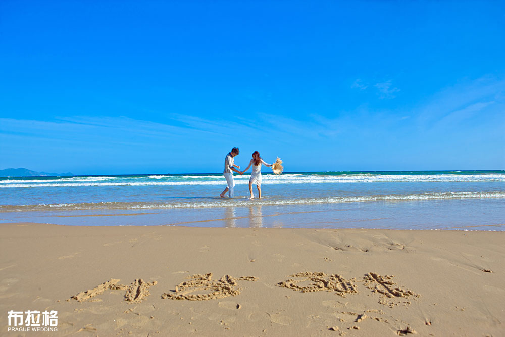 清凉夏日海边情侣浪漫季写真
