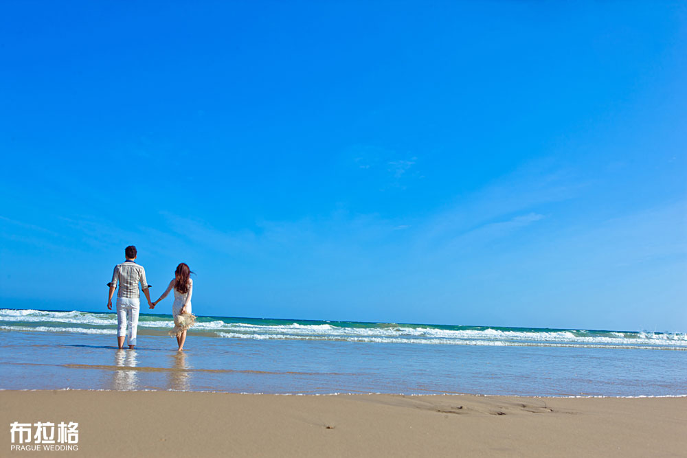 清凉夏日海边情侣浪漫季写真